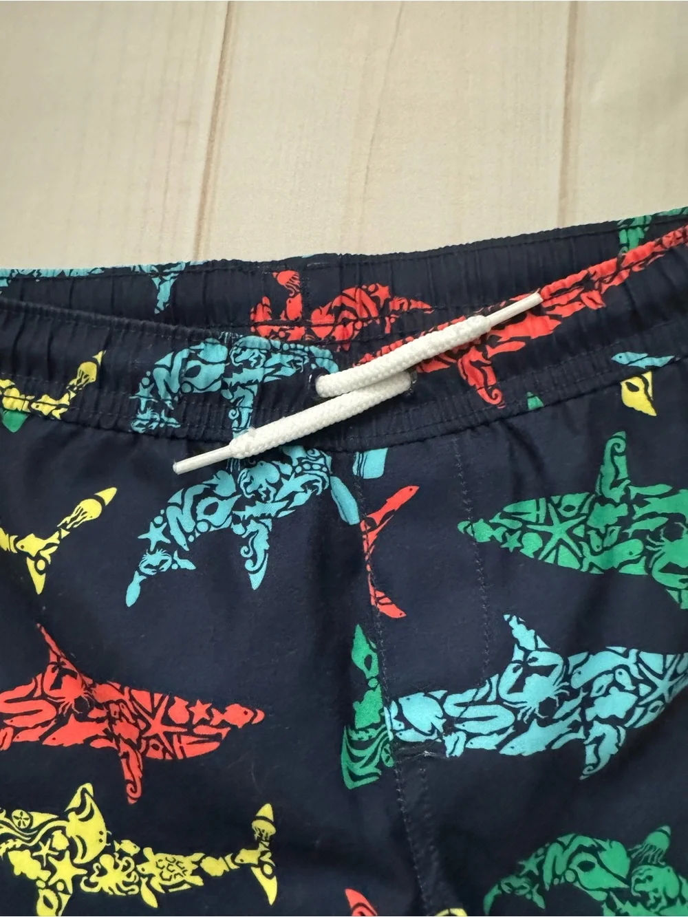 Lands End Shark Swim Trunks